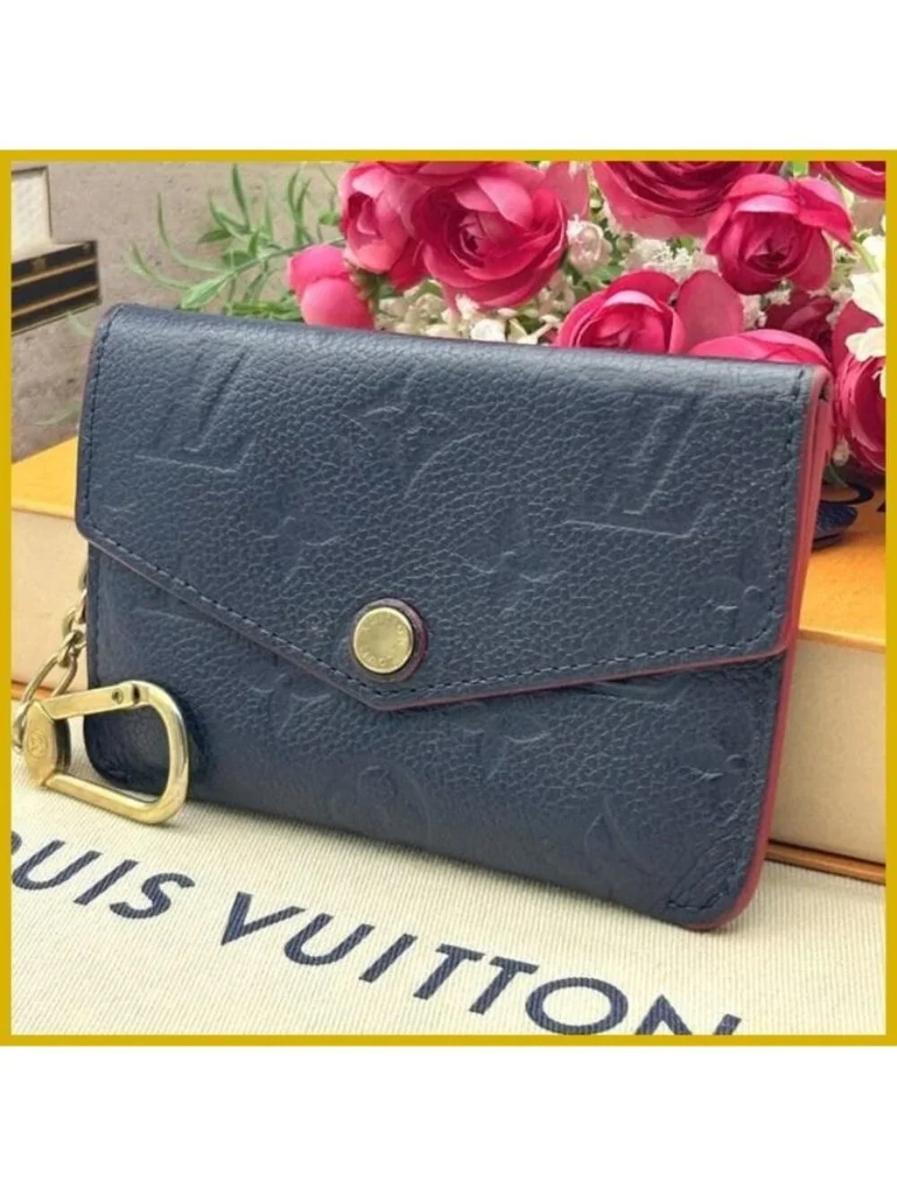 Louis Vuitton Empreinte Pochette Cles Marine Coin Purse